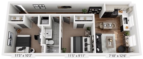 2 bed 1 bath C at The Avenue Lofts Golden Apartments, Golden 80401